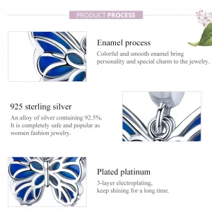 Zawieszka Typu Pandora Motyl - BSC149
