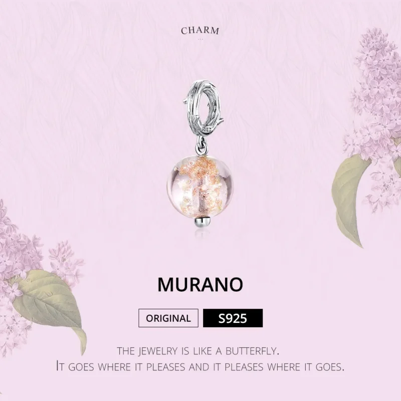 (zdjęcie do) Zawieszka Typu Pandora Murano - SCC1496 - Wyświetl 6