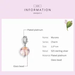 Zawieszka Typu Pandora Murano - SCC1496