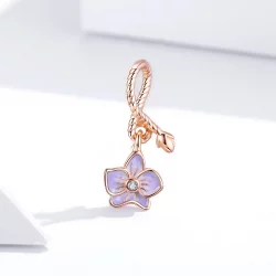 Zawieszka Typu Pandora Orchidea - BSC287
