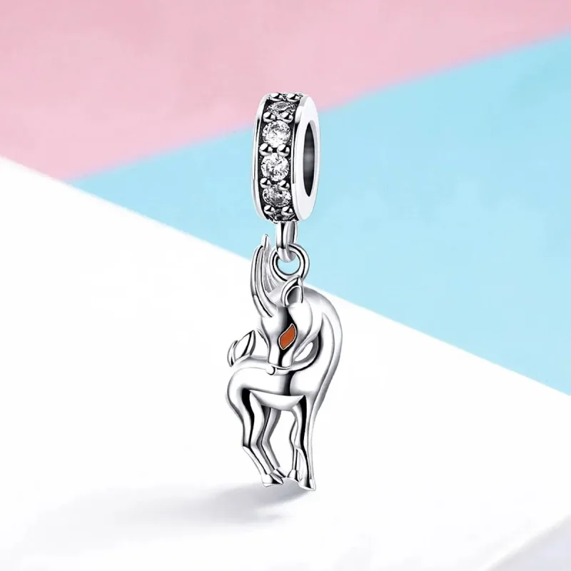 (zdjęcie do) Zawieszka Typu Pandora Ostatnia antylopa tybetańska - BSC046 - Wyświetl 2