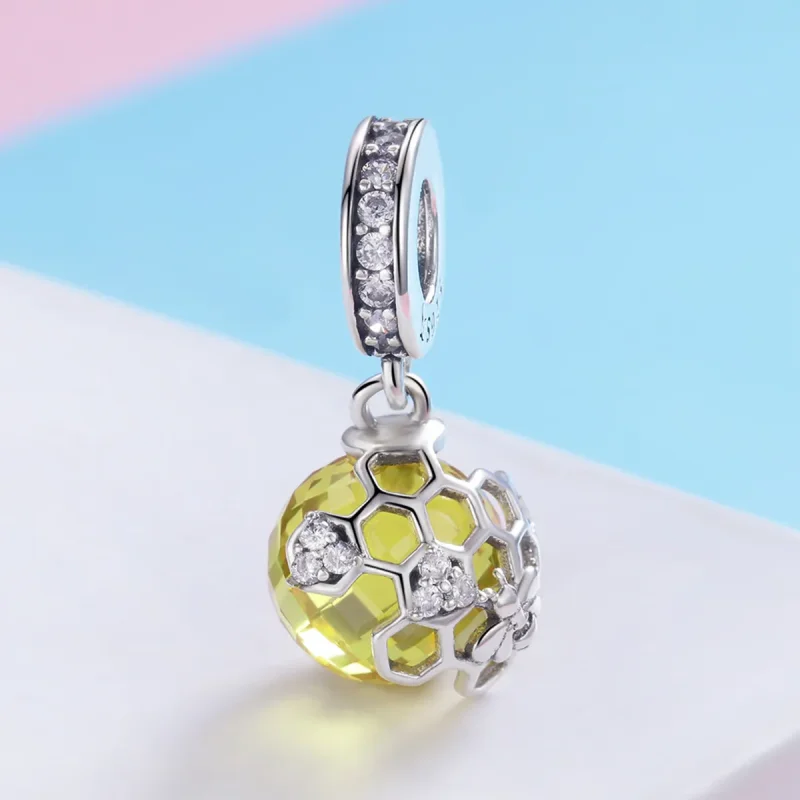 (zdjęcie do) Zawieszka Typu Pandora Plaster miodu - SCC879 - Wyświetl 2