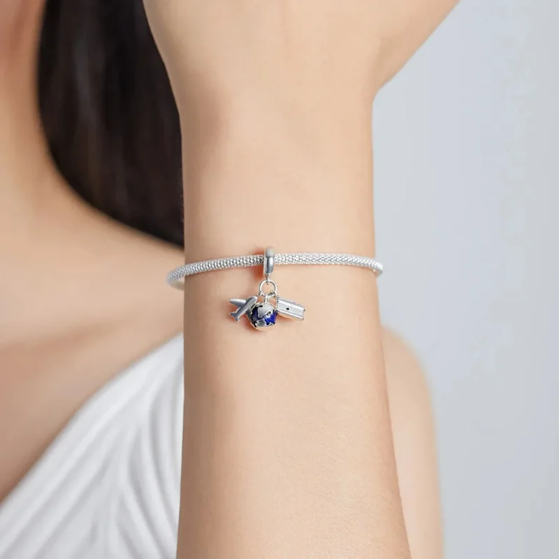 (zdjęcie do) Zawieszka Typu Pandora Podróże po świecie — mini kamera - SCC2027 - Wyświetl 5