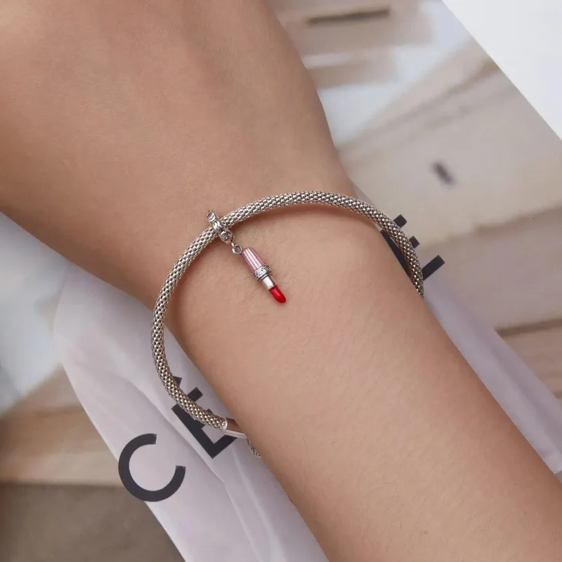 (zdjęcie do) Zawieszka Typu Pandora Pomadka - SCC2390 - Wyświetl 5