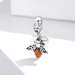 Zawieszka Typu Pandora Pszczoły i serca - BSC495