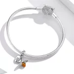 Zawieszka Typu Pandora Pszczoły i serca - BSC495
