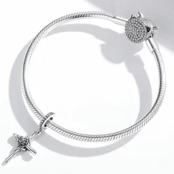 Zawieszka Typu Pandora Różany Krzyż - BSC526