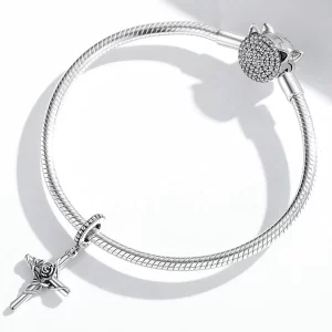 Zawieszka Typu Pandora Różany Krzyż - BSC526