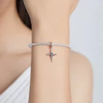 Zawieszka Typu Pandora Różany Krzyż - BSC526