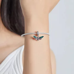 Zawieszka Typu Pandora retro ćma - SCC2034