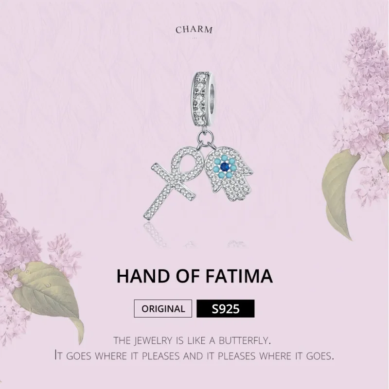 (zdjęcie do) Zawieszka Typu Pandora Ręka Fatimy - BSC084 - Wyświetl 6