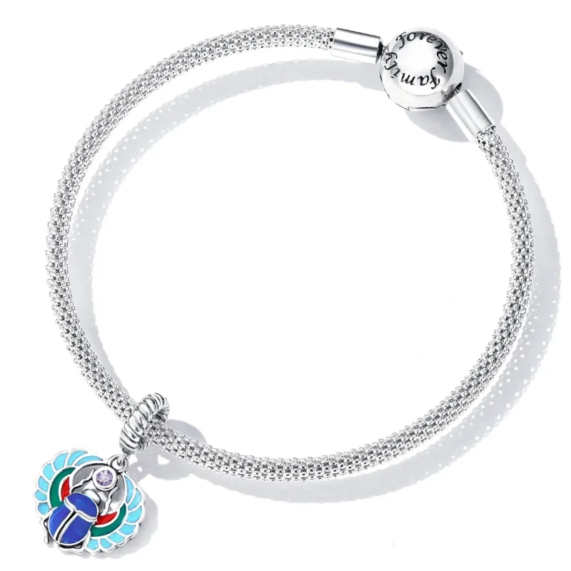 (zdjęcie do) Zawieszka Typu Pandora Skarabeusz - SCC2255 - Wyświetl 5