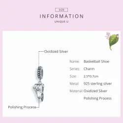 Zawieszka Typu Pandora Sneaker do biegania - SCC1541