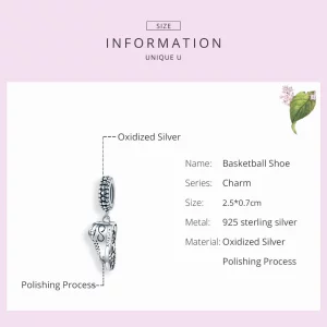 Zawieszka Typu Pandora Sneaker do biegania - SCC1541