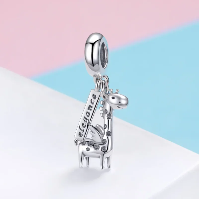 (zdjęcie do) Zawieszka Typu Pandora Słodka żyrafa - SCC976 - Wyświetl 2
