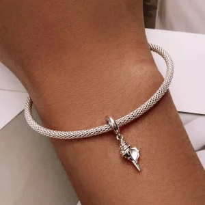 Zawieszka Typu Pandora Srebrna koncha - SCC2235