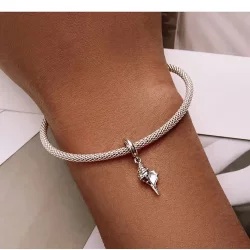 Zawieszka Typu Pandora Srebrna koncha - SCC2235