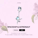 Zawieszka Typu Pandora Statek kosmiczny i astronauta - SCC1695