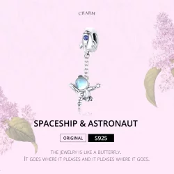 Zawieszka Typu Pandora Statek kosmiczny i astronauta - SCC1695