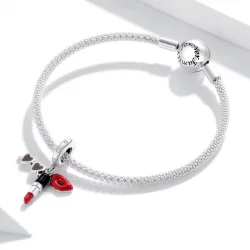 Zawieszka Typu Pandora Szminka i okulary przeciwsłoneczne - BSC346