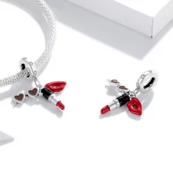 Zawieszka Typu Pandora Szminka i okulary przeciwsłoneczne - BSC346