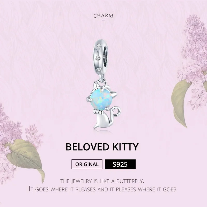 (zdjęcie do) Zawieszka Typu Pandora Ukochana Kitty - BSC235 - Wyświetl 6