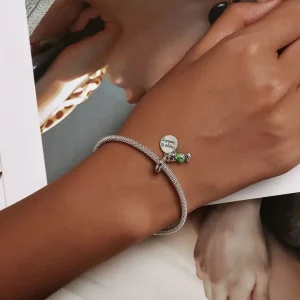 Zawieszka Typu Pandora Urodzinowy Miś - BSC560