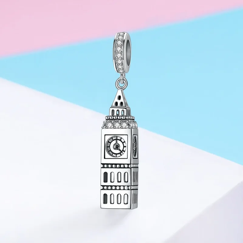 (zdjęcie do) Zawieszka Typu Pandora Wielka Brytania Big Ben - SCC868 - Wyświetl 2