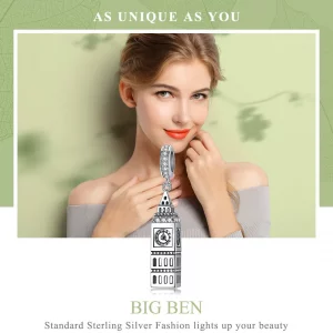 Zawieszka Typu Pandora Wielka Brytania Big Ben - SCC868
