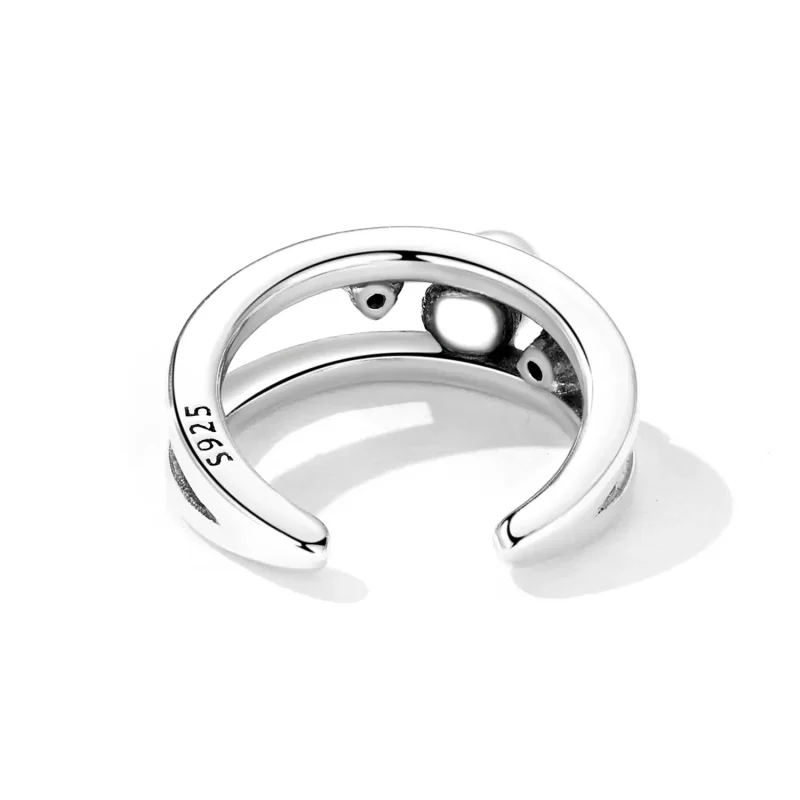 (zdjęcie do) Klips na ucho Exquisite Shell Pearl Double Layer - SCE1431 - Wyświetl 4