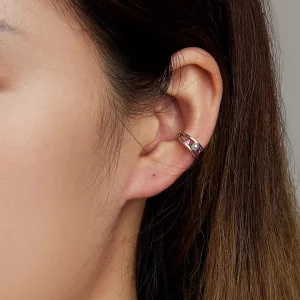 Klips na ucho Exquisite Shell Pearl Double Layer - SCE1431