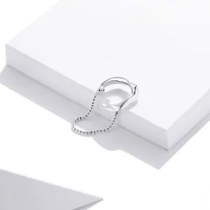 Kolczyk wiszący Typu Pandora Łańcuch - SCE1120