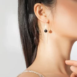 Kolczyk wiszący Typu Pandora Agat - SCE878