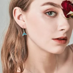 Kolczyk wiszący Typu Pandora Fishtail - SCE065