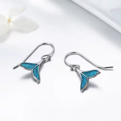 Kolczyk wiszący Typu Pandora Fishtail - SCE065