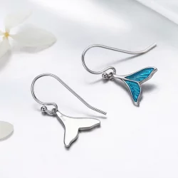 Kolczyk wiszący Typu Pandora Fishtail - SCE065
