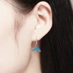 Kolczyk wiszący Typu Pandora Fishtail - SCE065