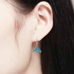 Kolczyk wiszący Typu Pandora Fishtail - SCE065