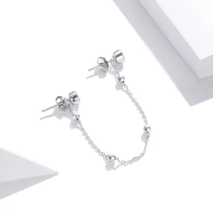 Kolczyk wiszący Typu Pandora Moda zroszony łańcuch - SCE1107