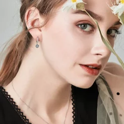 Kolczyk wiszący Typu Pandora Złe oko - SCE058