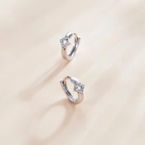 Kolczyki koła Typu Pandora Błyszczący Diament - SCE1048