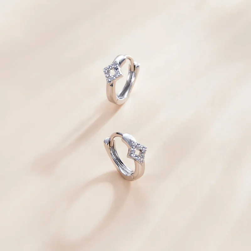 (zdjęcie do) Kolczyki koła Typu Pandora Błyszczący Diament - SCE1048 - Wyświetl 3