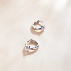 Kolczyki koła Typu Pandora Błyszczący Diament - SCE1048
