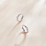 Kolczyki koła Typu Pandora Błyszczący Diament - SCE1050-A