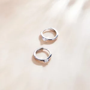Kolczyki koła Typu Pandora Błyszczący Diament - SCE1050-A