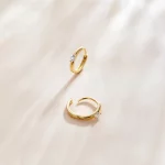 Kolczyki koła Typu Pandora Błyszczący Diament - SCE1050-B