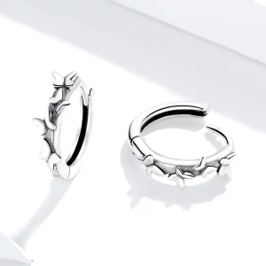 Kolczyki koła Typu Pandora Eleganckie Motyle - SCE927