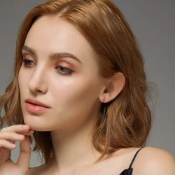 Kolczyki koła Typu Pandora Randki w sercach - SCE445-C