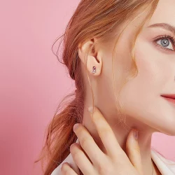 Kolczyki sztyfty Typu Pandora Anioł Miłości - BSE367