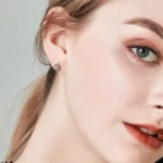 Kolczyki sztyfty Typu Pandora Eleganckie płatki śniegu - BSE009